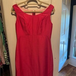 Vintage Elegant Pink Sleeveless Dress